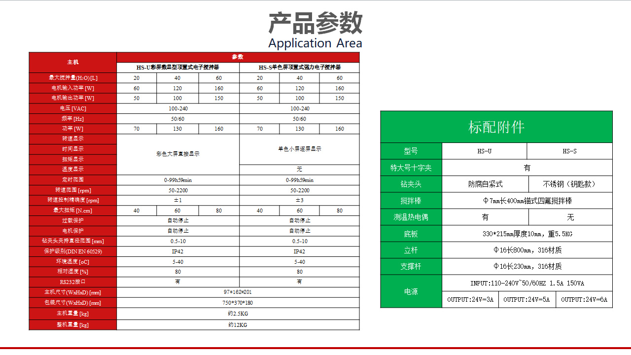 頂置式電動攪拌器參數1